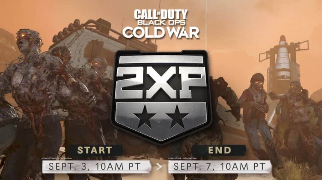 Black Ops Cold War Double XP Graphic