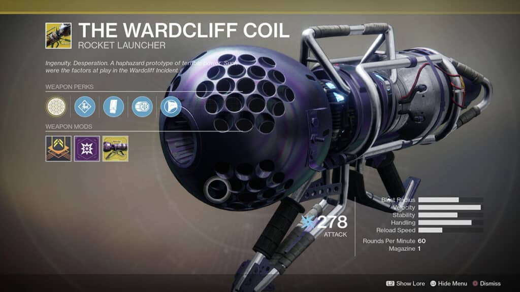 destiny 2 wardcliff coil exotic