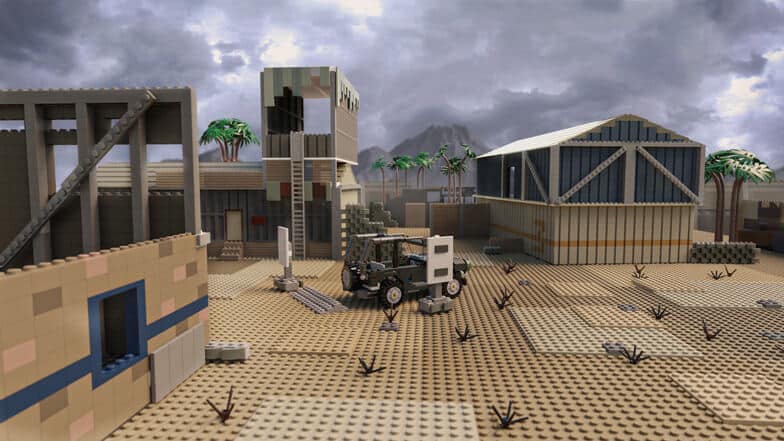 Firing Range CoD map made from LEGO