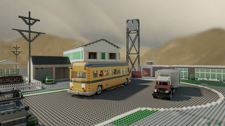 Nuketown map out of LEGO