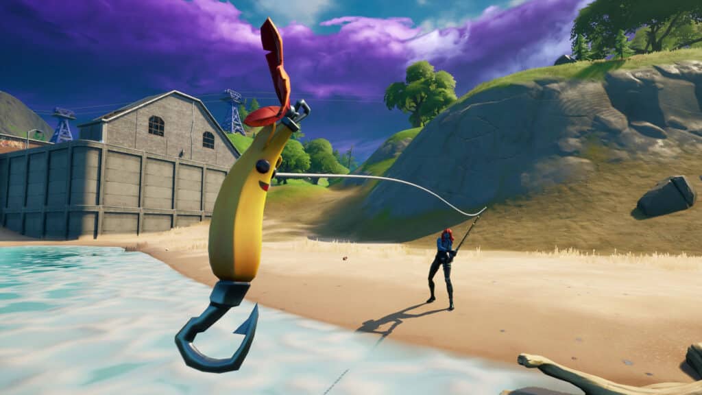 Fishing rod and hook in Fortnite