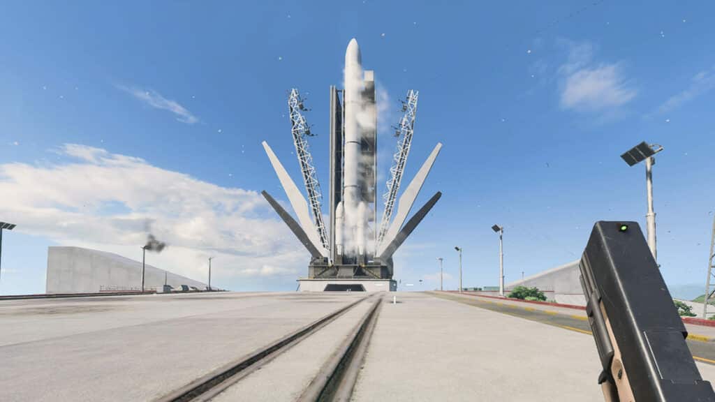 Rocket preparing to launch in battlefield 2042 beta