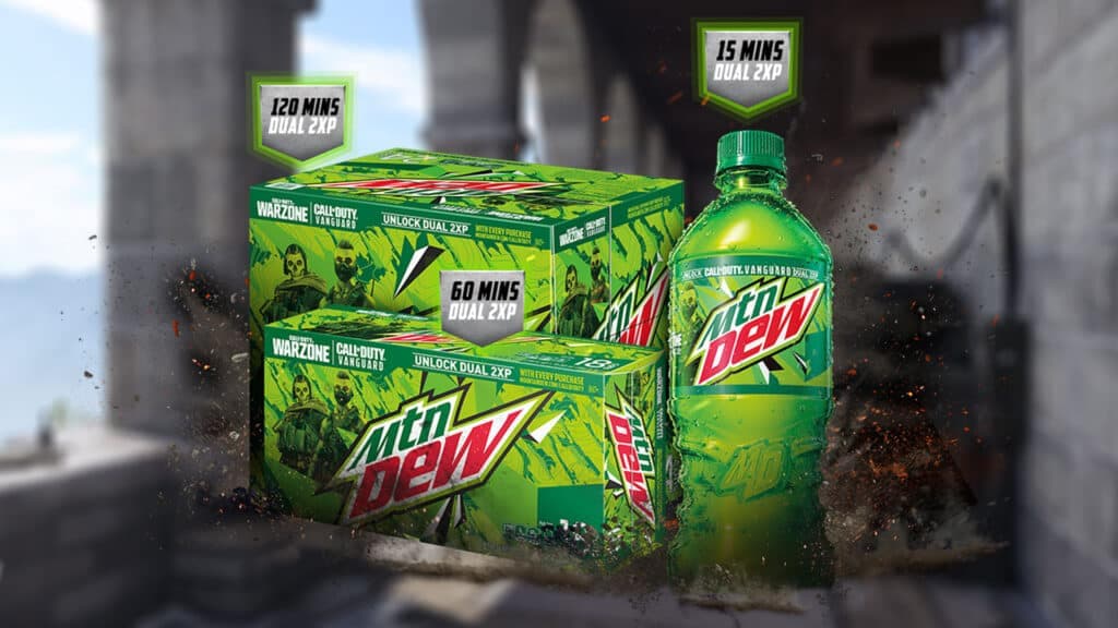 Call of Duty Vanguard and Warzone Mountain Dew Double XP