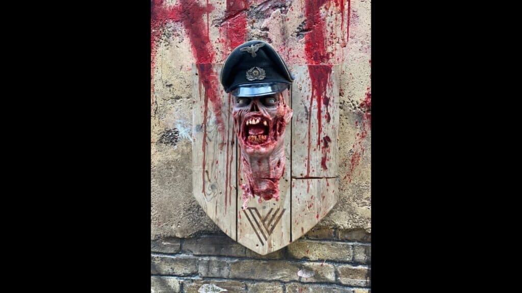 cod zombies mounted head in london promotion