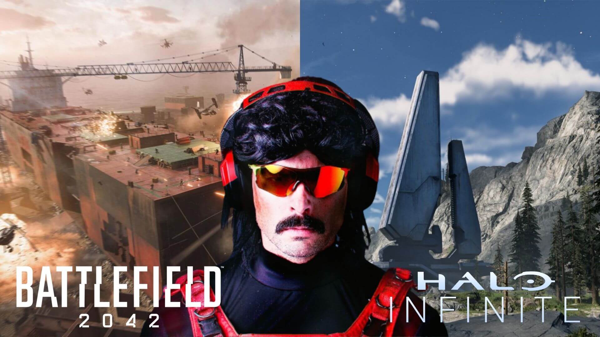 dr disrespect over bf 2042 and halo infinite