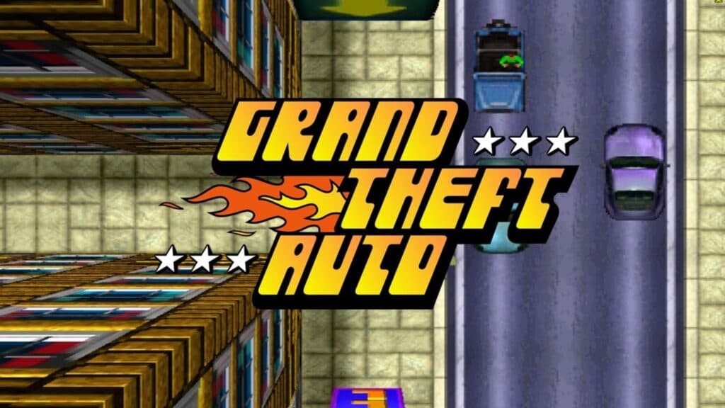 A screenshot from Grand Theft Auto or GTA 1.