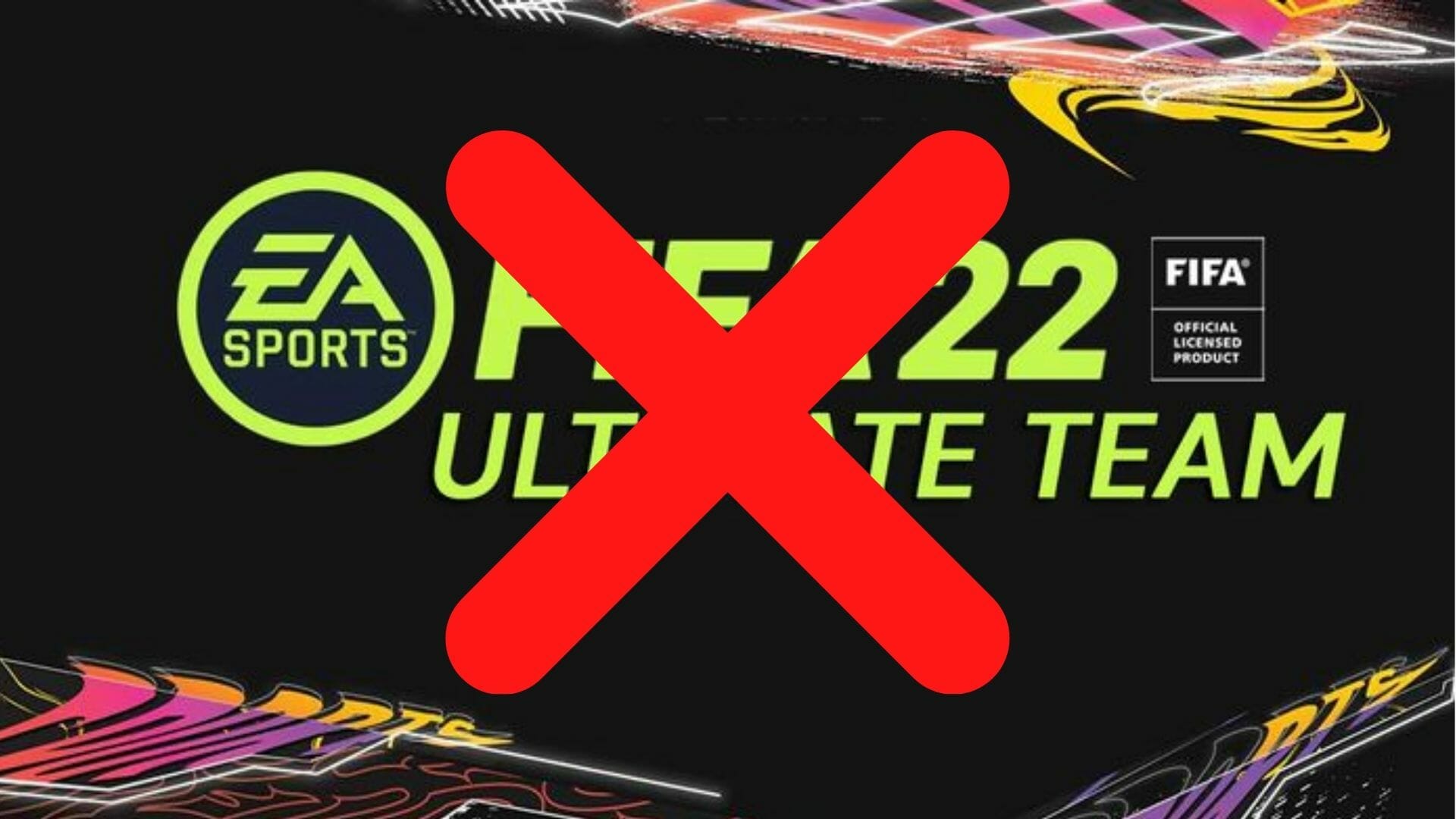 fifa 22 ultimate logo crossed out
