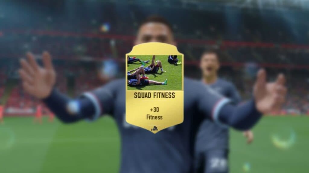 squad fitness card from fifa ultimate team