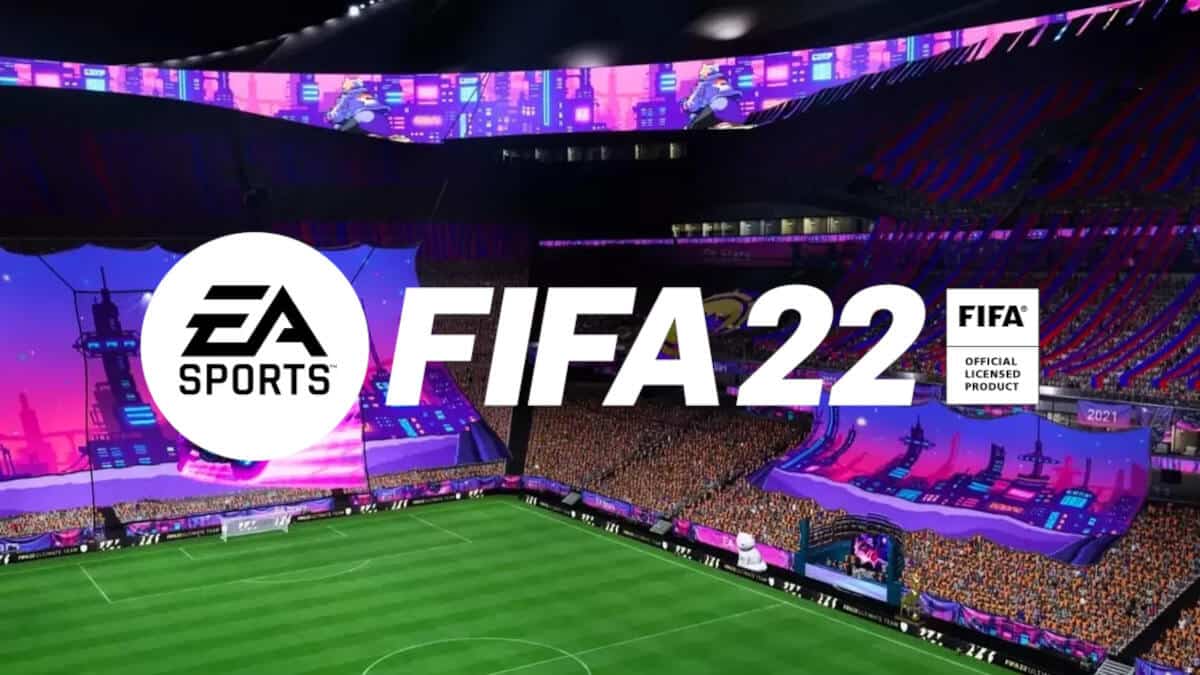 FUT 22 stadium with logo