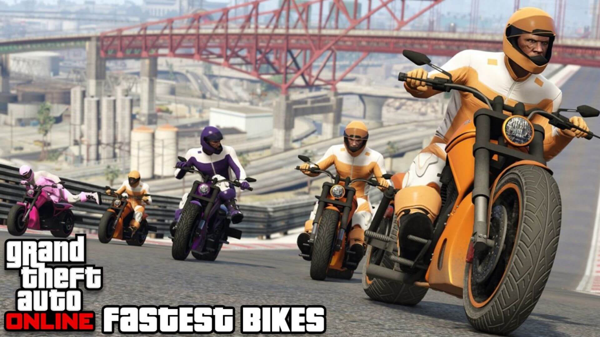 players riding bikes in gta online