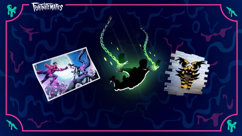 Fortnitemares Raven’s Curse Spray, the Midnight Showdown Loading Screen, and Wrathful Breakout Contrail