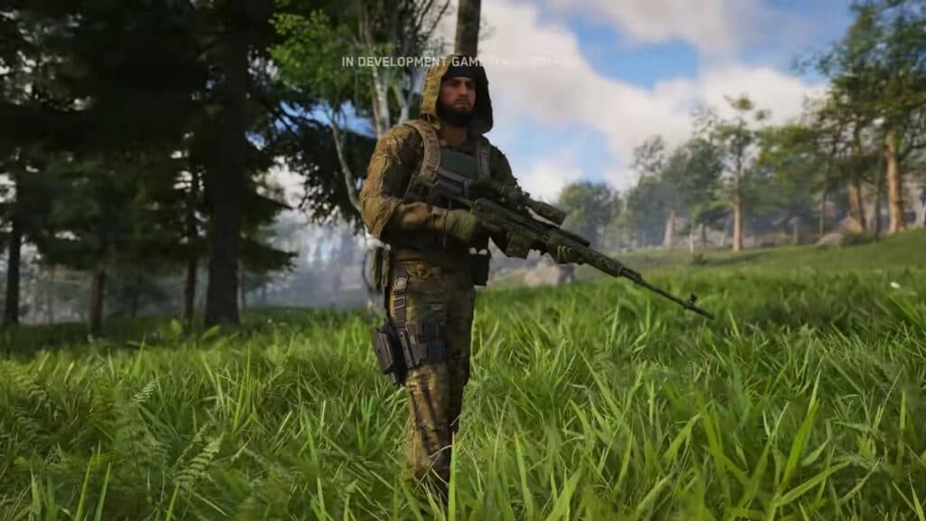 player holding a sniper rifle in frontline