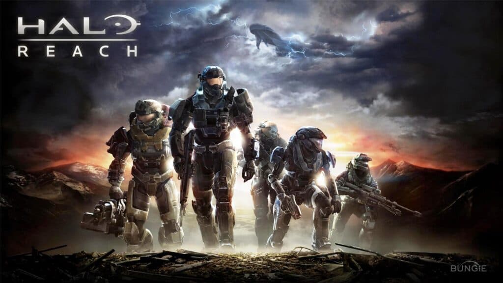 Halo Reach Noble Six in a line