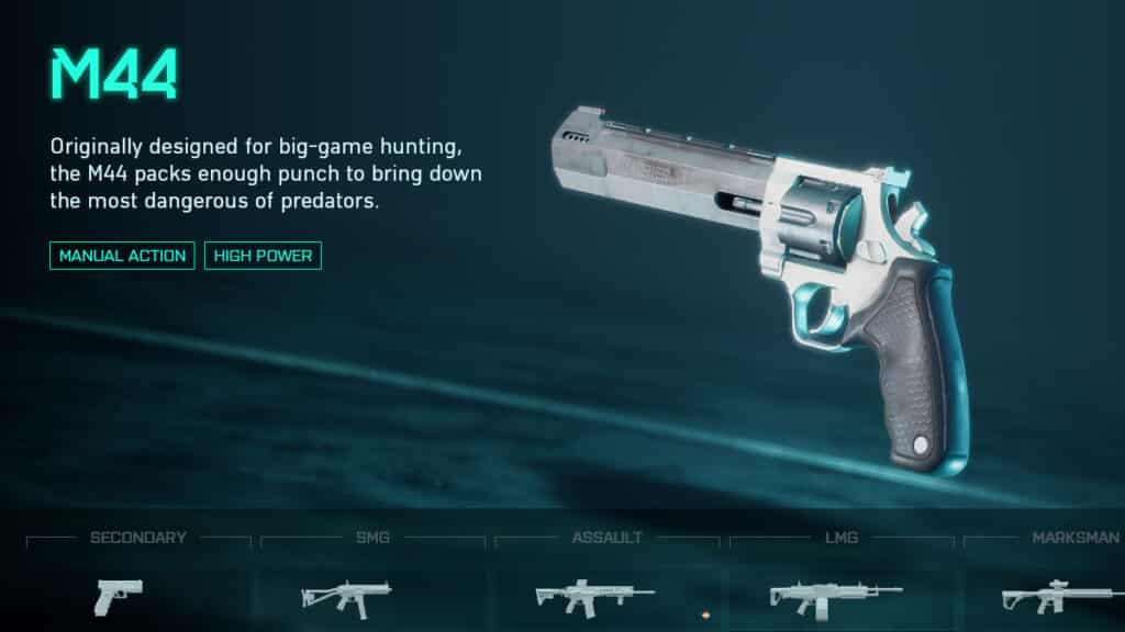 M44 revolver in battlefield 2042