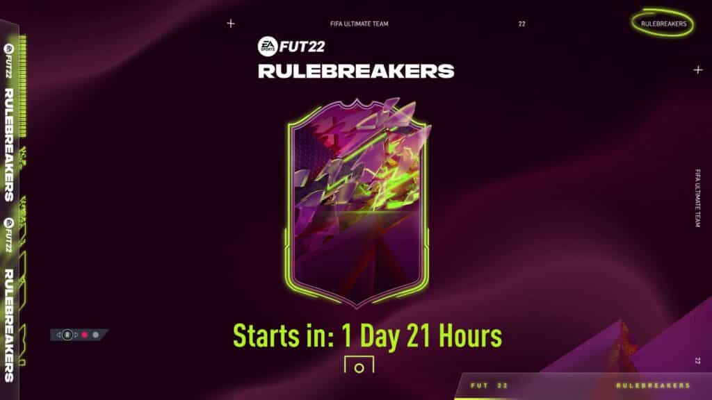 FIFA 22 Ultimate Team Rulebreakers loading screen