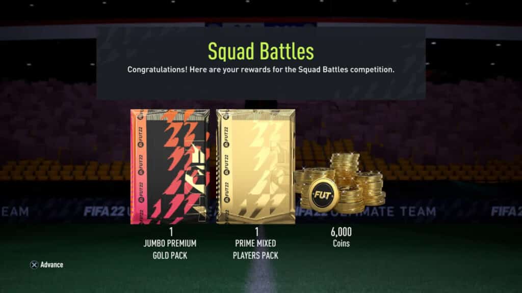Squad Battle rewards 