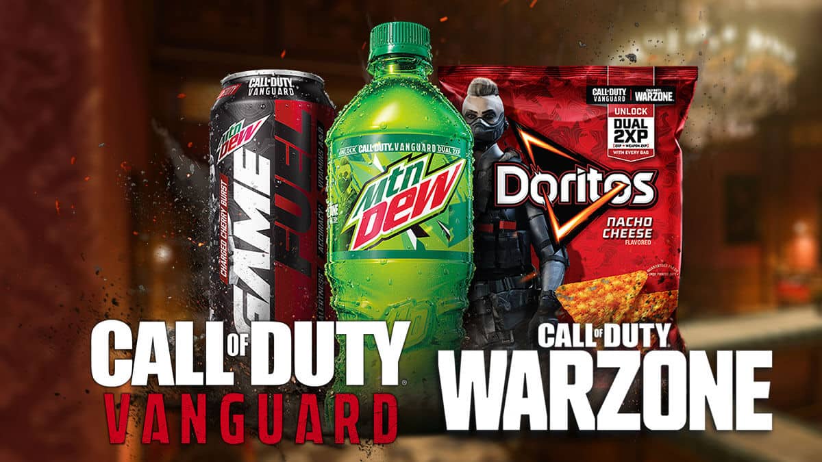 Call of Duty Vanguard Warzone Mtn Dew and Doritos Double XP