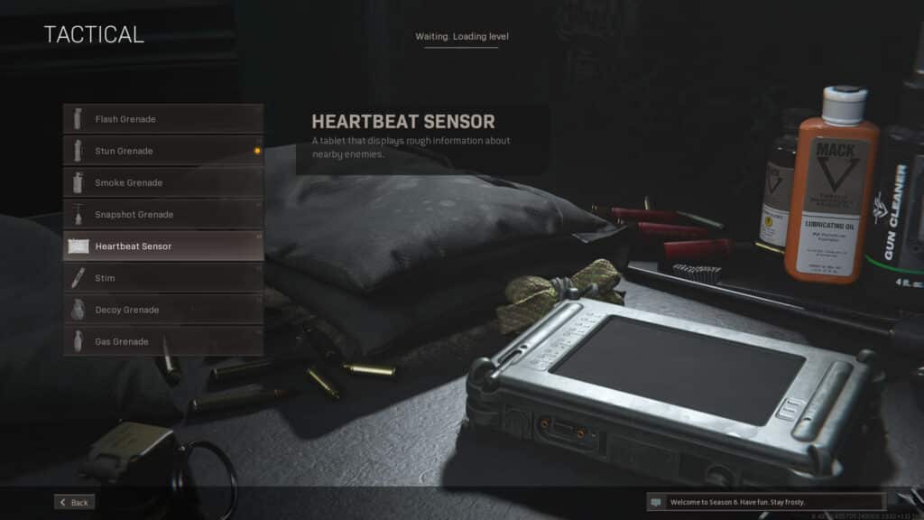 Warzone heartbeat sensor