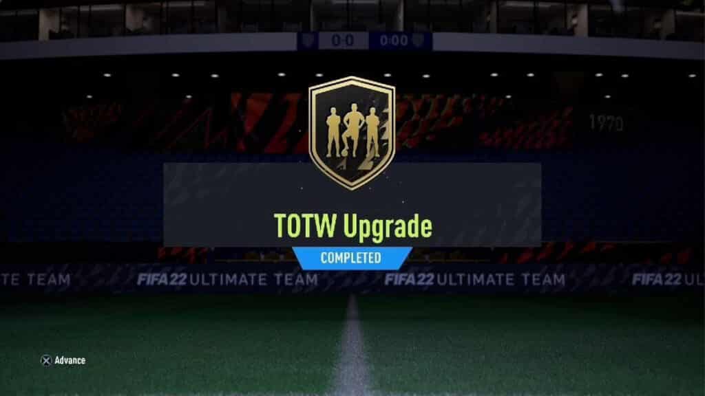 Completed SBC screen in FIFA 22