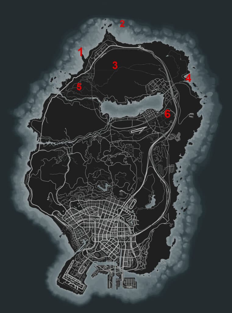 GTA Online UFO locations