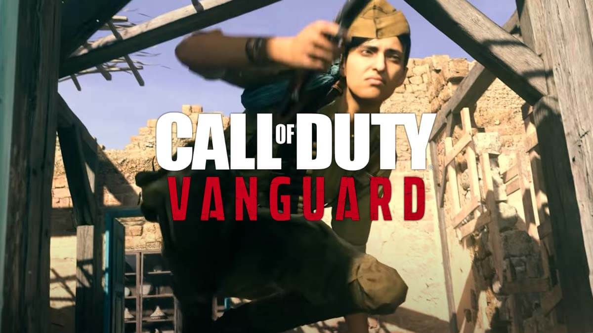 Call of Duty Vanguard Operator leaping through window