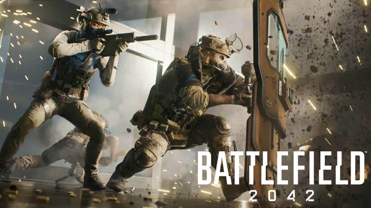 Battlefield 2042 soldiers using riot shield
