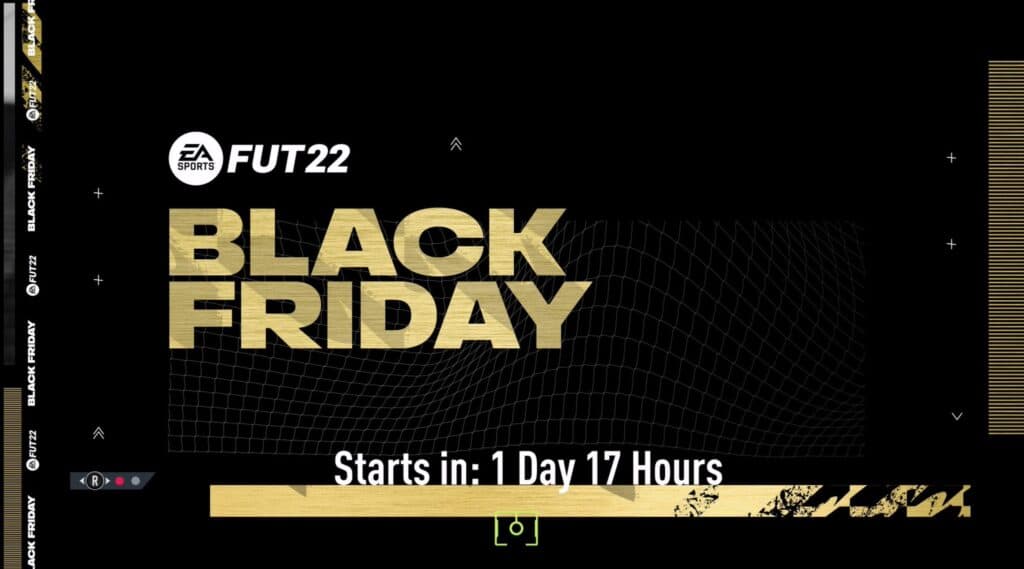 FIFA 22 Black Friday loading screen