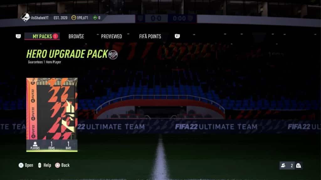 Hero Upgrade Pack in FIFA 22