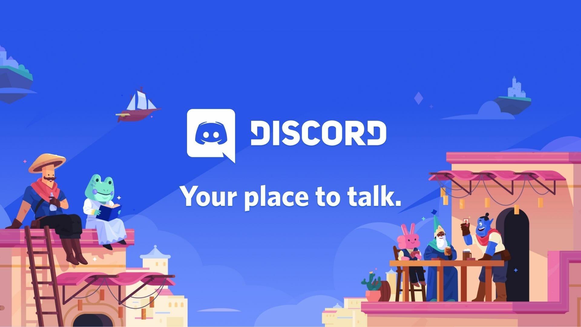Discord cover art with slogan