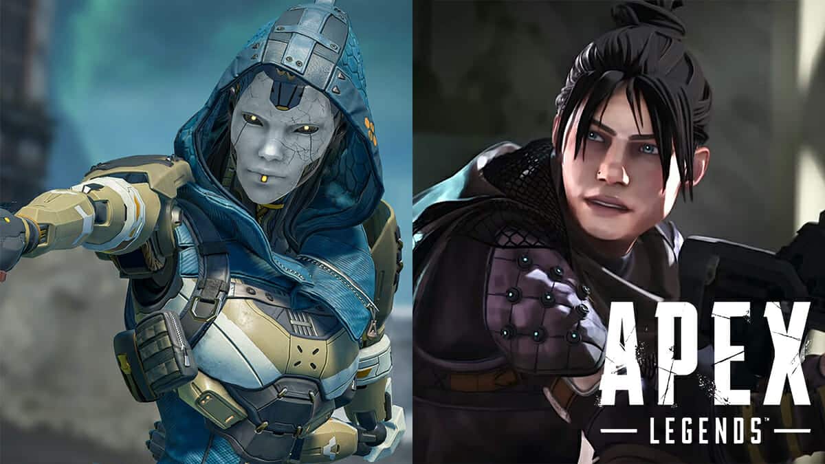 Wraith and Ash in Apex Legends