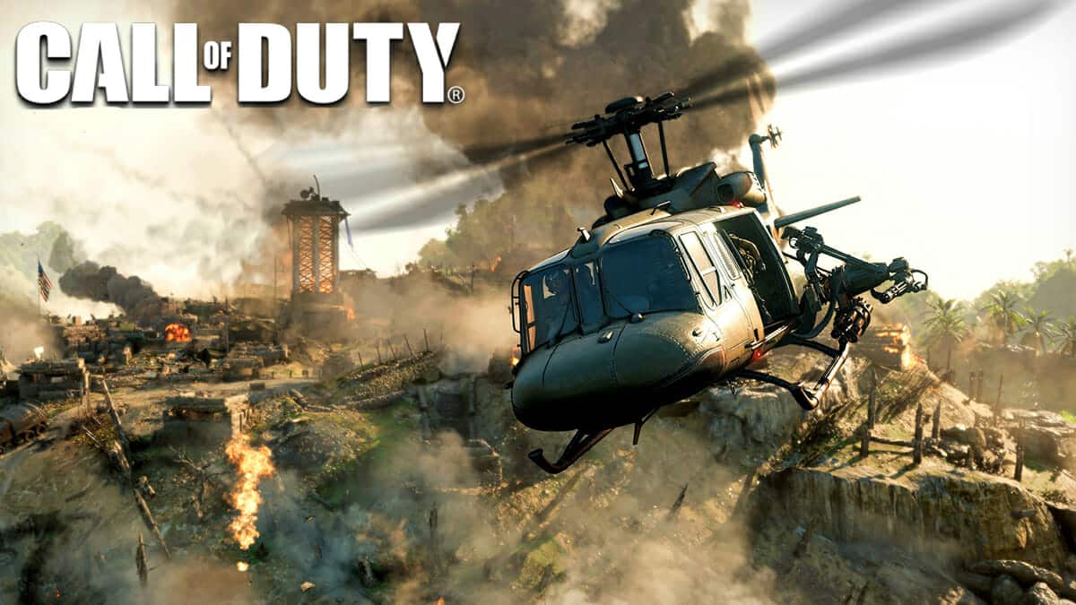 Helicopter flying in Call of Duty