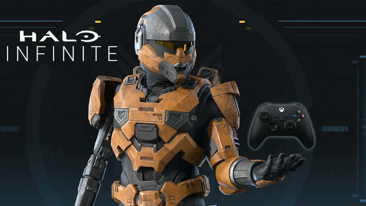 halo infinite spartan with xbox controller