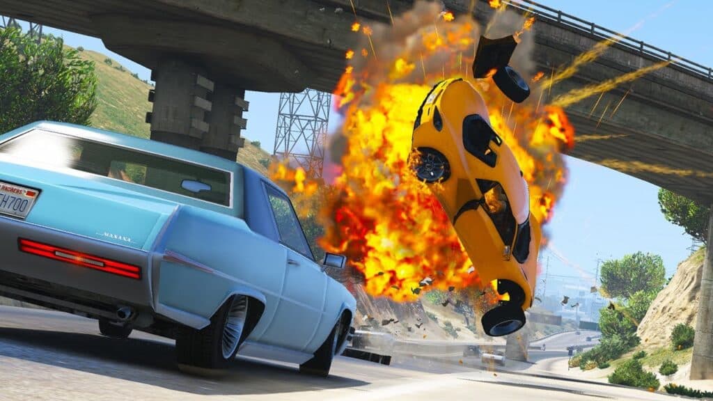 Cars exploding in GTA Online