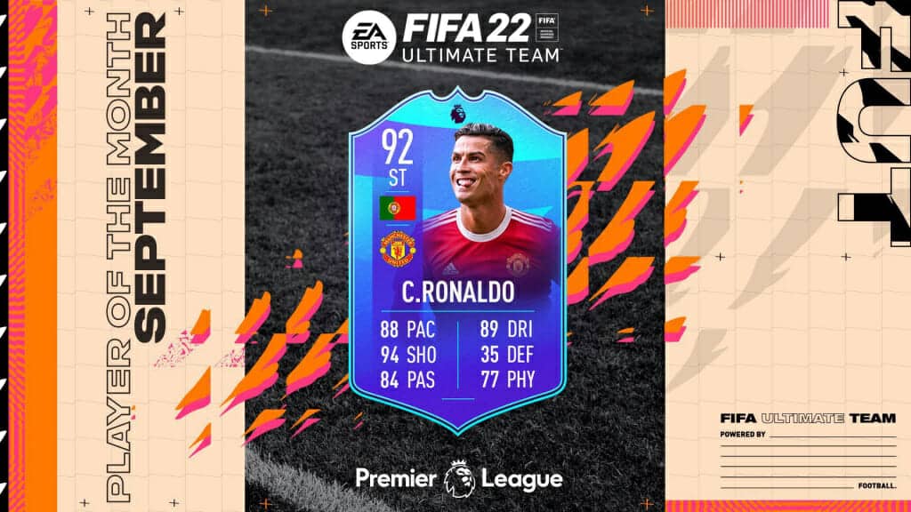 Player of the Month Ronaldo in FIFA 22