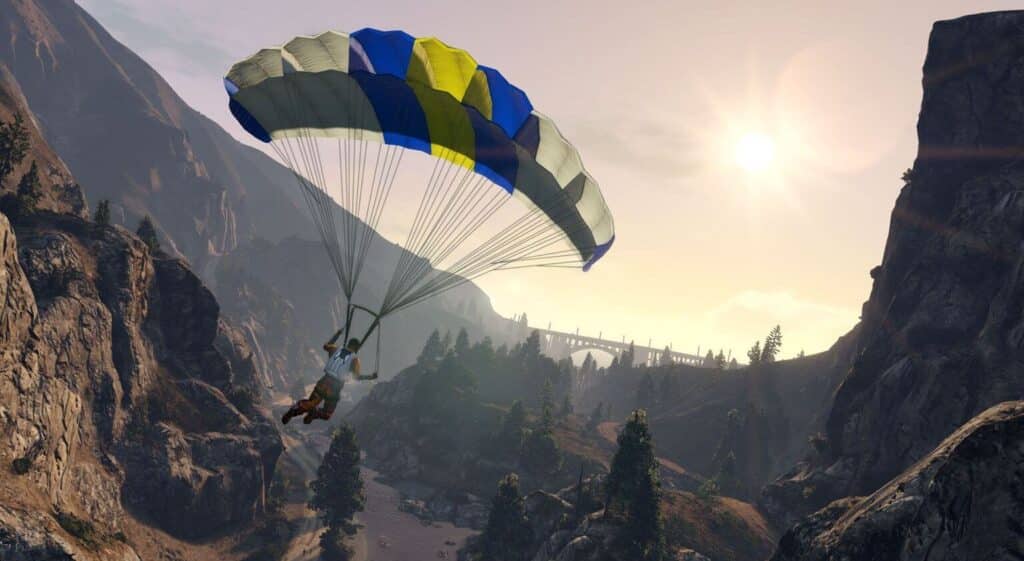 Parachuting in GTA Online