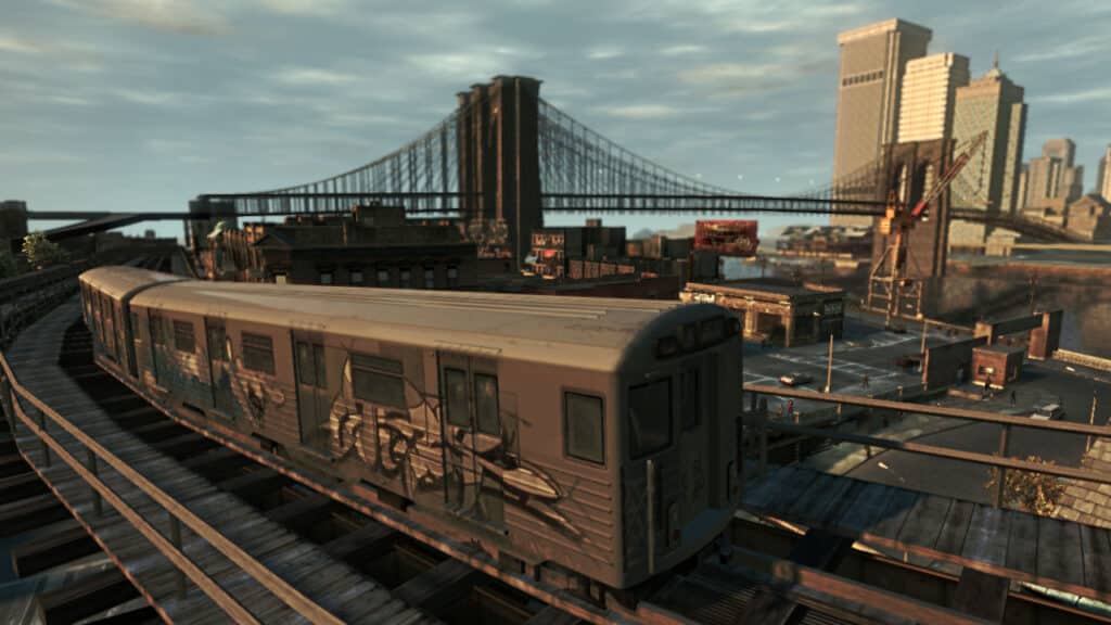 subway train in GTA 4 liberty city
