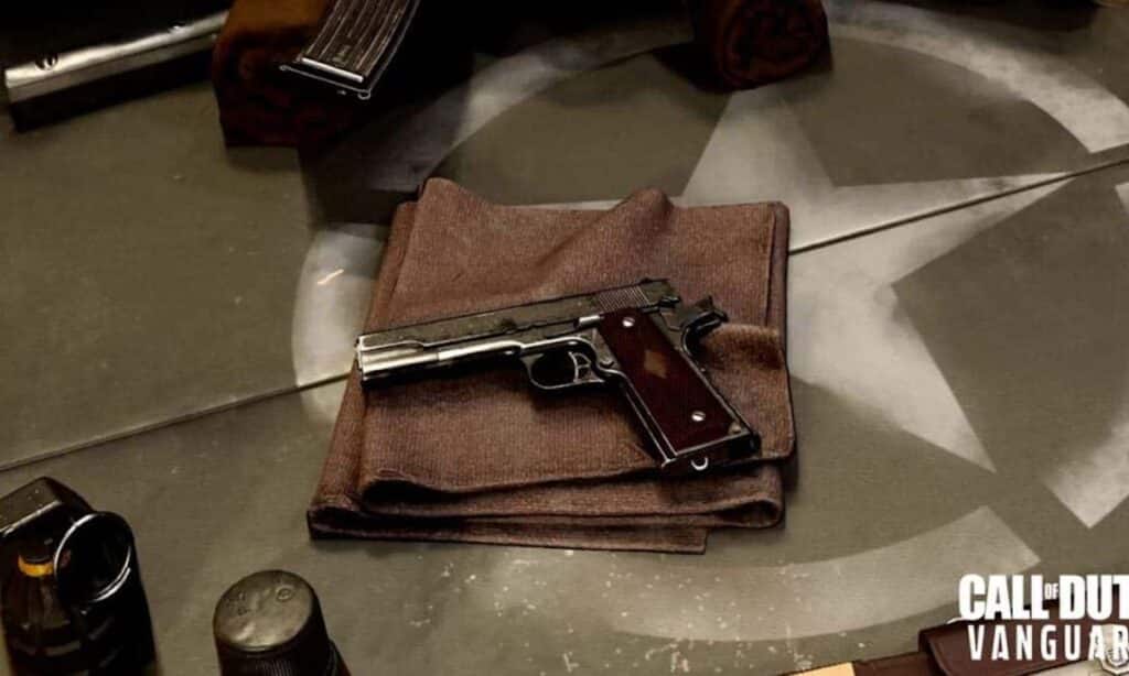 Vanguard 1911 handgun secondary weapon