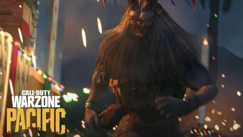 Krampus monster in call of duty warzone