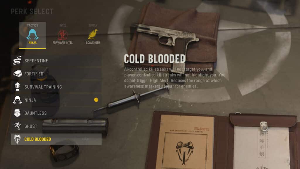Cold Blooded Perk in CoD Vanguard