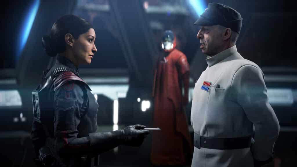 Iden and Admiral Versio in Star Wars Battlefront 2