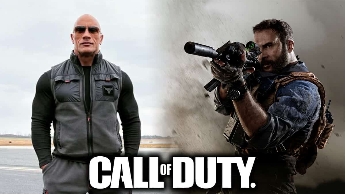 Dwayne 'The Rock' Johnson and Cpt. Price from Modern Warfare