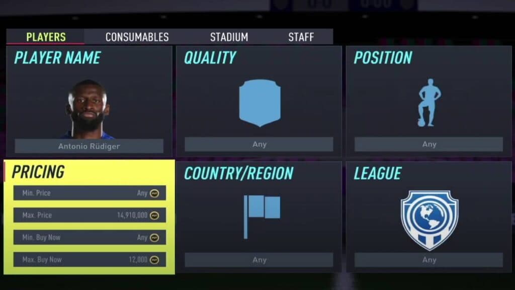 FIFA 22 FUT hub transfer