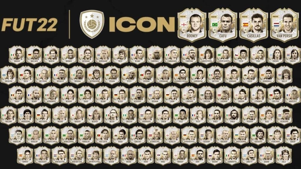 FIFA 22 list of icons