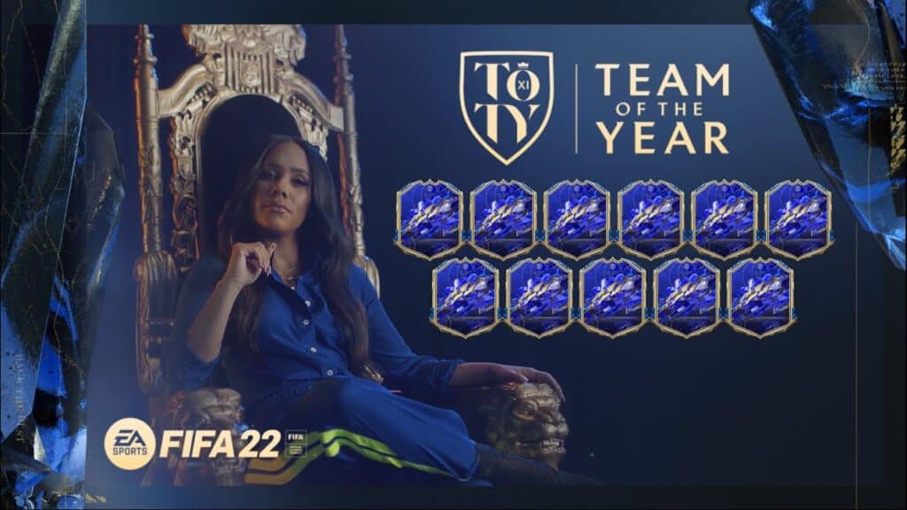 TOTY FIFA 22 card design