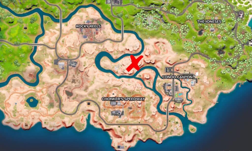 Fortnite Impossible Rock formation location