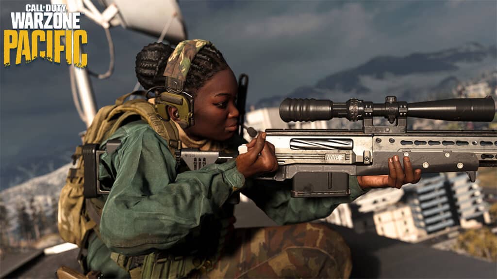 Warzone sniper aiming down sights