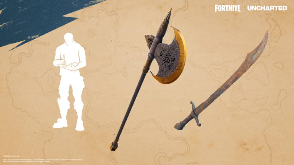 Fortnite Uncharted accessories