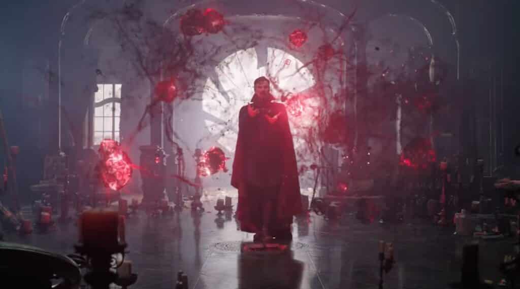 Doctor Strange in the trailer for Multiverse of Madness