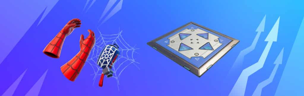 Web Shooters and Bouncers in Fortnite