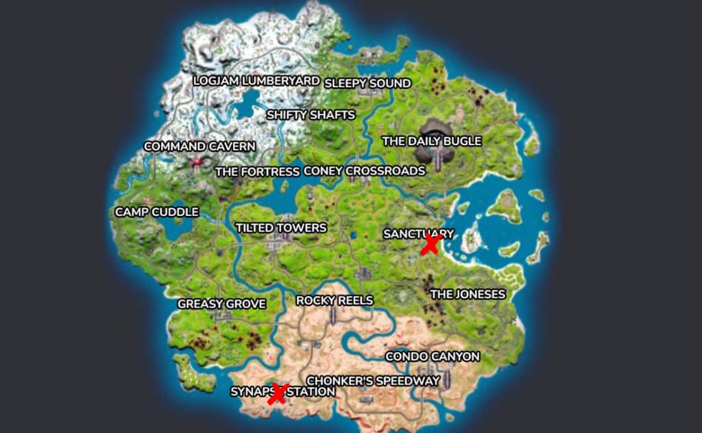 Fortnite Armored Battle Bus funding station locations